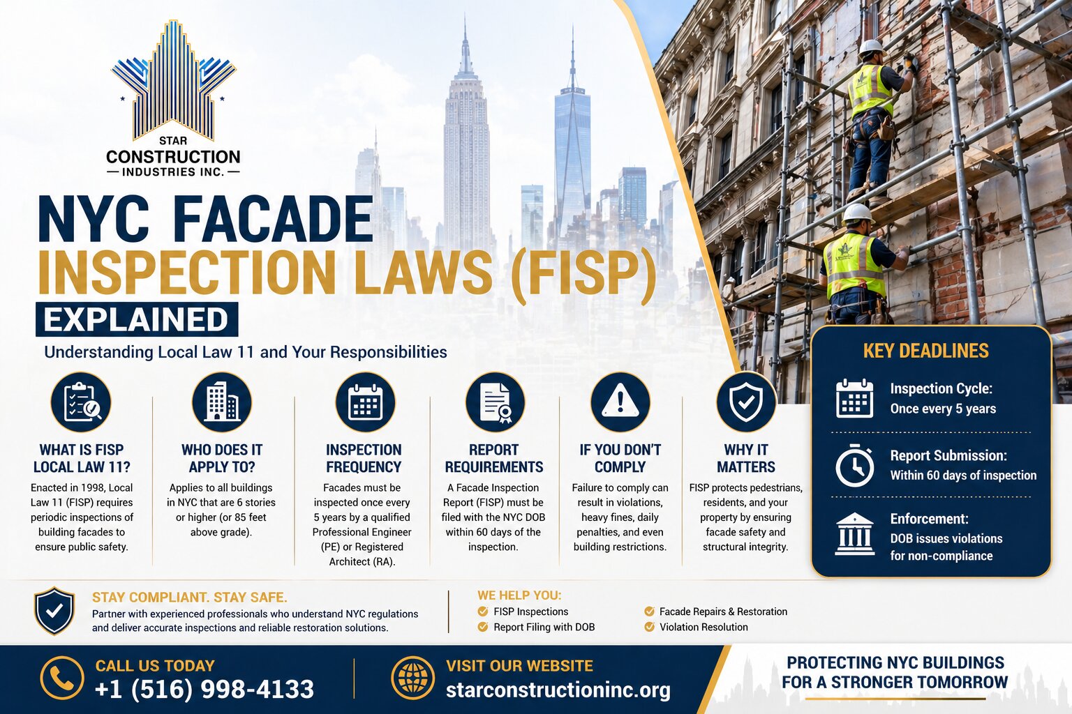 NYC Facade Inspection Laws (FISP) Explained